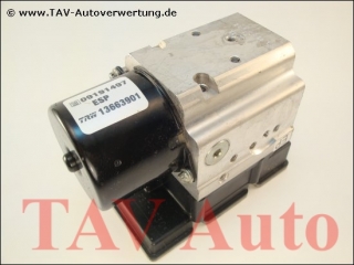 ABS/ESP Hydraulic unit Opel GM 09-191-497 TRW 13663901 13509201 54084696A