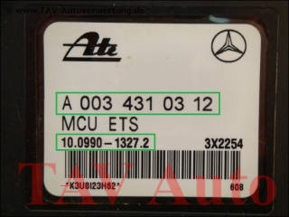 ASR/ETS Hydraulic unit Mercedes A 003-431-03-12 Ate 10020400144 10099013272