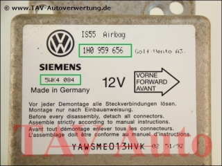 Airbag Steuergeraet VW 1H0959656 Siemens 5WK4084 IS55