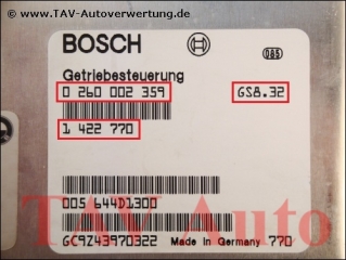 EGS Control unit Bosch 0-260-002-359 BMW 1-422-770 1-422-788 GS-8.32