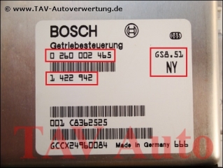 EGS Control unit Bosch 0-260-002-465 BMW 1-422-942 GS-8.51 NY
