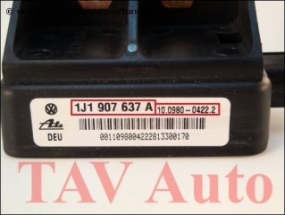 YAW Sensor VW Audi 1J0-907-657-A 1J1-907-637-A Ate 10098000311 10098004222