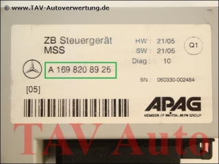 ZB Steuergeraet MSS Mercedes A 1698208926 [05] APAG Q1