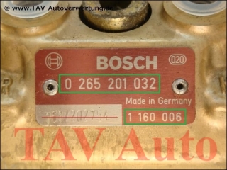ABS/ASC+T Hydraulic unit Bosch 0-265-201-032 BMW 1-160-006 34-51-1-160-006