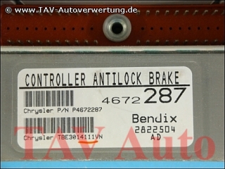 ABS Controller antilock brake Chrysler 4672287 P/N P4672287 Bendix 2822504 AD Neon
