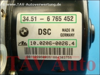 ABS/DSC Hydraulic unit BMW 34-51-6-765-452 6-765-454 Ate 10020600264 10096008203