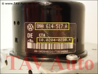 ABS/ESP Hydraulic unit Audi 8N0-614-517-A 8N0-907-379-E Ate 10020402284 10094703123