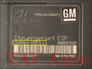 ABS/ESP Hydraulic unit Opel GM 24-447-835 GP Ate 10020601144 10096005253