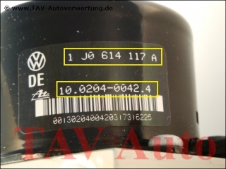 ABS Hydraulic unit VW 1J0-614-117-A 1J0-907-379 Ate 10020400424 10094603203 3X5637