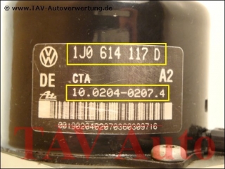 ABS Hydraulic unit VW 1J0-614-117-D 1J0-907-379-P Ate 10020402074 10094903313