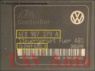 ABS Hydraulic unit VW 6E0-614-117 6E0-907-379-A Ate 10020401724 10094903513