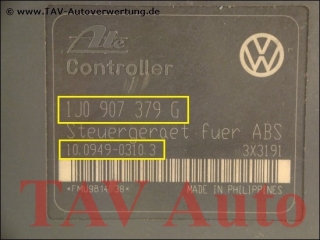 ABS Hydraulic unit VW 7M0-614-111-AA 1J0-907-379-G Ford 98VW-2L580-AC Ate 10020401924 10094903103