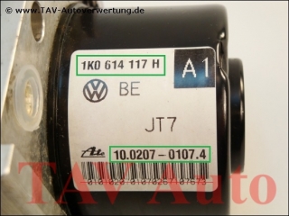 ABS/MABS Hydraulic unit VW 1K0-614-117-H 1K0-907-379-P Ate 10020701074 10097003153