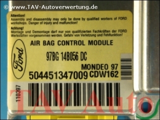 Air Bag control module 97BG14B056DC CDW162 97BG14K152DC Ford Mondeo 97