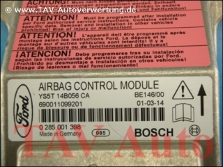 Air Bag control module Ford KA YS5T14B056CA Bosch 0-285-001-398