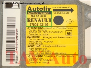 Air Bag control unit 7700-414-214-G AH Autoliv 550-42-08-00 Renault Clio