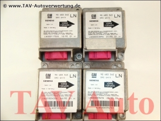 Air Bag control unit GM 90-483-545 LN Siemens 5WK4-114 Opel Corsa-B SRS Unit 6237401