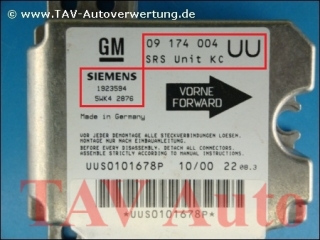 Air Bag control unit Opel GM 09-174-004 UU 19-23-594 Siemens 5WK4-2876