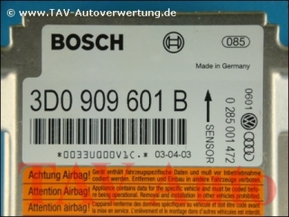 Airbag Steuergeraet VW 3D0909601B Bosch 0285001472