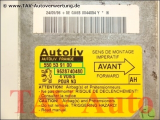 Air Bag unit 96-287-404-80 Autoliv 550-53-91-00 4 VOIES POUR N3 AH Peugeot 306
