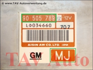 Control unit automatic transmission GM 90-505-789 MJ 62-37-459 Opel Vectra-B X20XEV