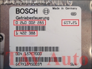 EGS Control unit Bosch 0-260-002-285 BMW 1-422-388 1-422-423 GS7.21