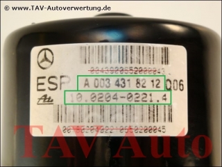 ESP Hydraulic unit Mercedes A 003-431-82-12 A 202-545-47-32 Q06 Ate 10020402214 10094715123