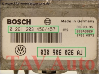 Motor-Steuergeraet Bosch 0261203456/457 030906026AJ VW Polo 1.3 ADX