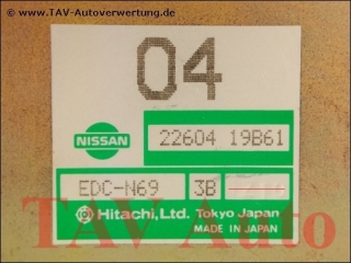 Engine control unit 2260419B61 04 Hitachi EDCN69-3B Nissan Micra K10 MA12S