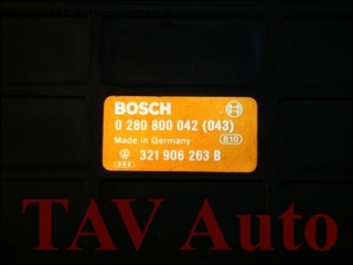 Engine control unit Audi VW 321-906-263-B Bosch 0-280-800-042(043)