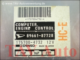 Engine control unit Daihatsu 8966187728 8966087722 Denso 1757004732