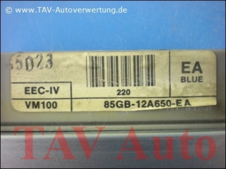 Engine control unit Ford 85GB12A650EA EA BLUE VM100 EECIV