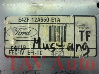 Motor-Steuergeraet Ford E4ZF-12A650-E1A TF F4F19 EFI-TC EEC-IV Mustang