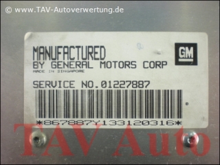Engine control unit GM 01227887 AHXN 1-227-887 8-15-665 Opel Kadett-E C16NZ Automatic