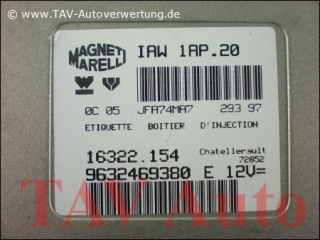 Engine control unit Magneti Marelli IAW-1AP-20 16322154 9632469380 E 12V Citroen Peugeot
