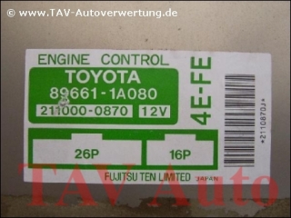 Engine control unit Toyota 896611A080 Fujitsu 2110000870 4EFE