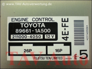Engine control unit Toyota 896611A500 Fujitsu 2110004050 4EFE