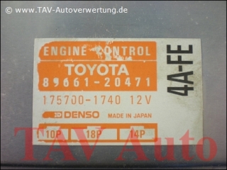 Engine control unit Toyota 8966120471 1757001740 4AFE