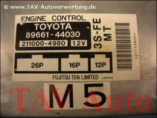 Motor-Steuergeraet Toyota 89661-44030 Fujitsu 211000-4980 3S-FE