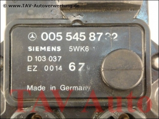 Ignition control unit Mercedes A 005-545-87-32 Siemens 5WK6-163 D-103-037 EZ-0014 6-Zyl.