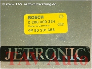 Engine control unit Bosch 0-280-000-334 GM 90-231-656 Opel Ascona Kadett Rekord
