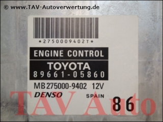 NEW! Engine control unit Toyota 8966105860 Denso MB 2750009402