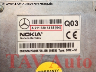 New! Control unit (Interface) Mercedes-Benz A 211-820-13-85 [04] Q03 Nokia Type DME-3E