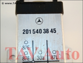 Relay overload protector A 201-540-38-45 Siemens 5WK1-763 10A/12V Mercedes-Benz