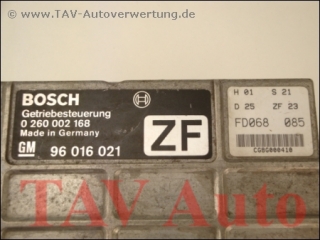 Transmission control unit Opel GM 96-016-021 ZF Bosch 0-260-002-168 Omega-A Senator-B