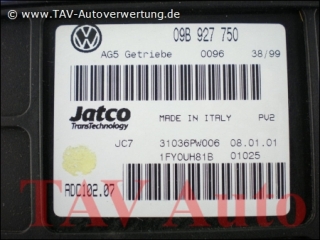 Getriebe-Steuergeraet Seat VW 09B927750 Jatco JC7 31036PW006 ADC102.07