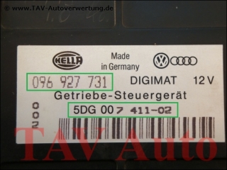 Transmission control unit VW 096-927-731-BK Hella 5DG-007-411-02 Digimat